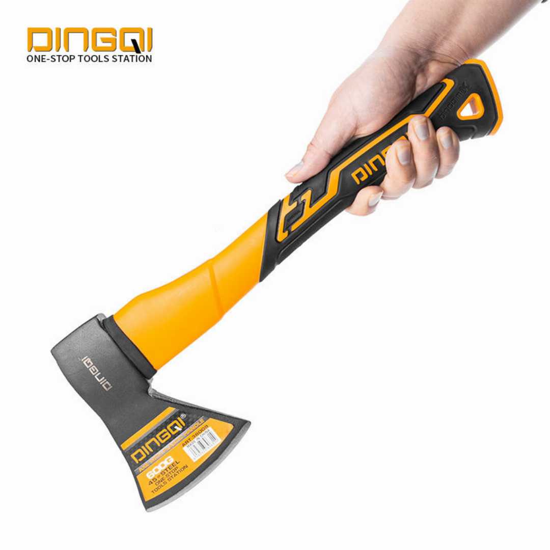 DINGQI, Wood Cutting Axe, High Carbon Steel Axe, Axe, Tree Cutting Tool, Garden Tools, Hand Tools, Farming Tools, 14 Inch Axe, 38009