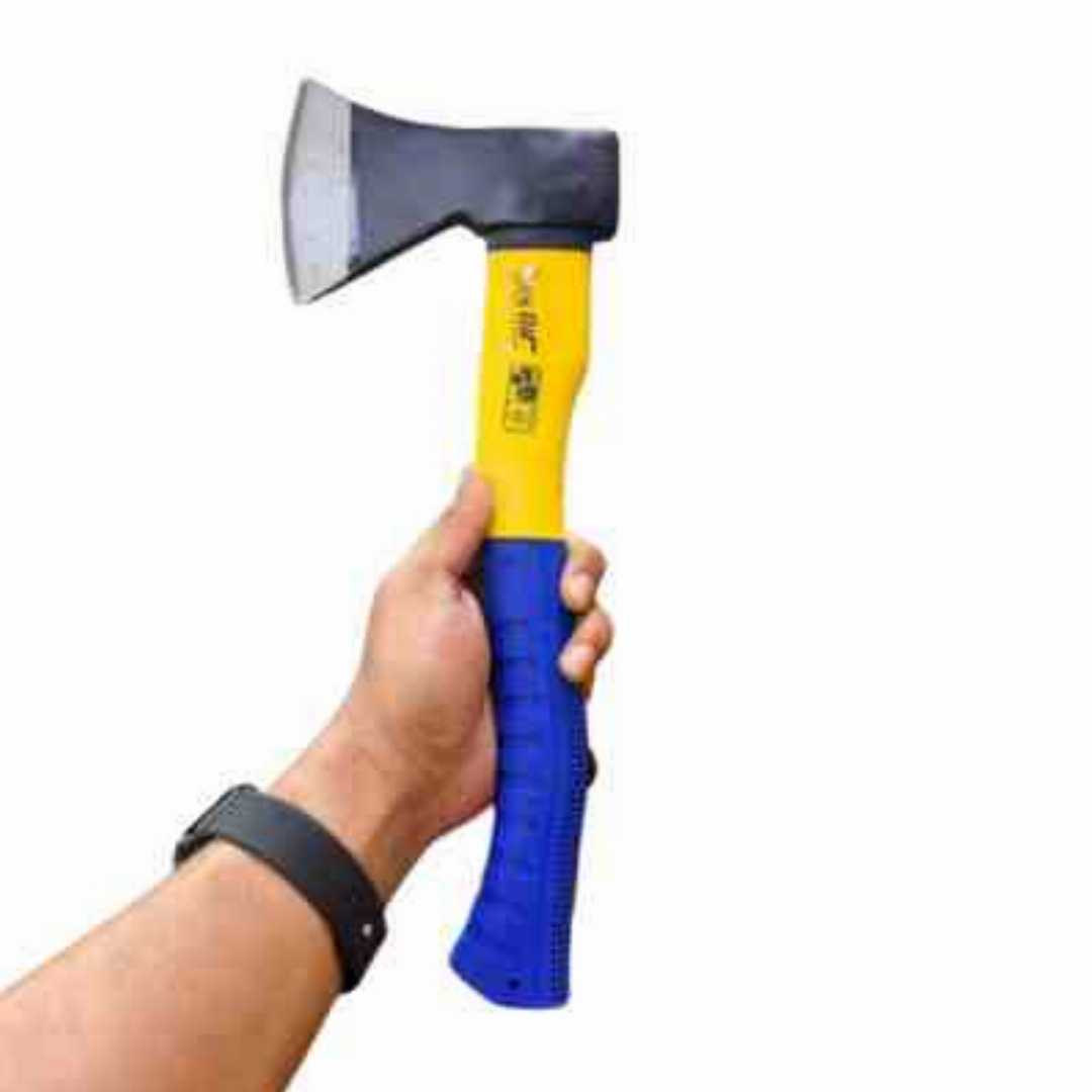 BIR, Cutting Axe, Axe, Hand Tools, Wood Cutting, Gardening Tools, Camping Equipment, Fiberglass Handle, Heavy Duty Tools, Construction Tools, Forestry Tools, 1KG Axe, 14 Inch Axe, Outdoor Tools.