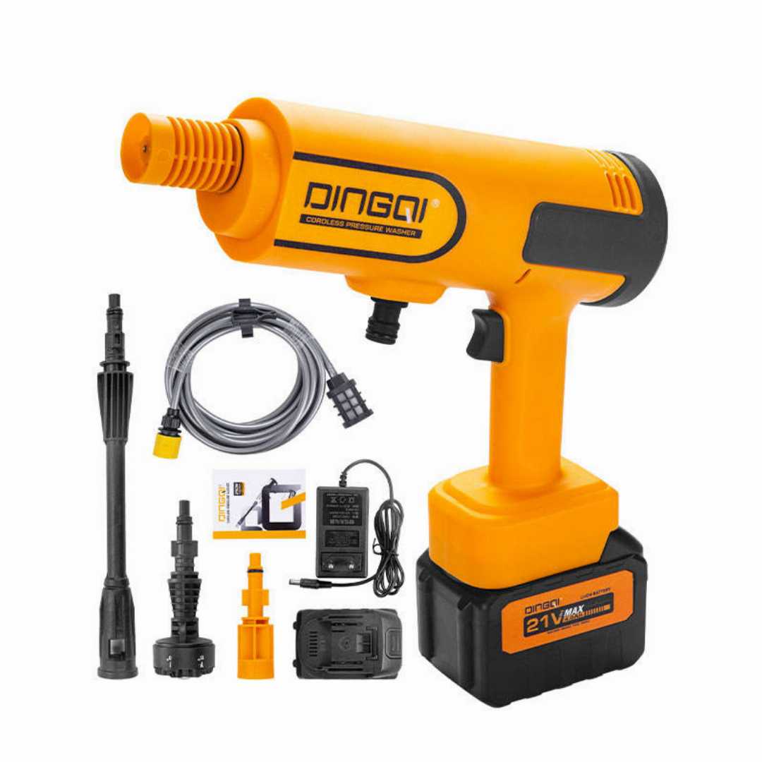 Dingqi JE09001, Cordless Pressure Washer, Car Washer Machine Bangladesh, Portable Car Wash Gun, High Pressure Washer, 21V Car Washer, Battery Car Washer, Dingqi Tools Bangladesh, Car Cleaning Machine, Portable Pressure Washer