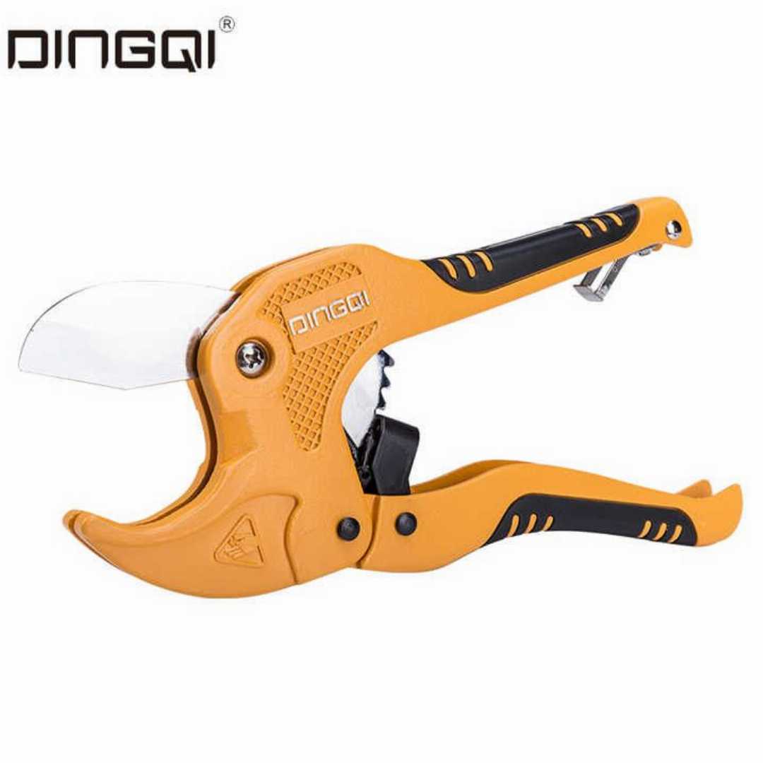 DINGQI 63002, DINGQI PVC Pipe Cutter, 42mm PVC Pipe Cutter, Plastic Pipe Cutter, PPR Pipe Cutter, CPVC Pipe Cutter, Ratchet Pipe Cutter, Heavy Duty Pipe Cutter, Professional Plumbing Tools, PVC Pipe Cutter Price in Bangladesh