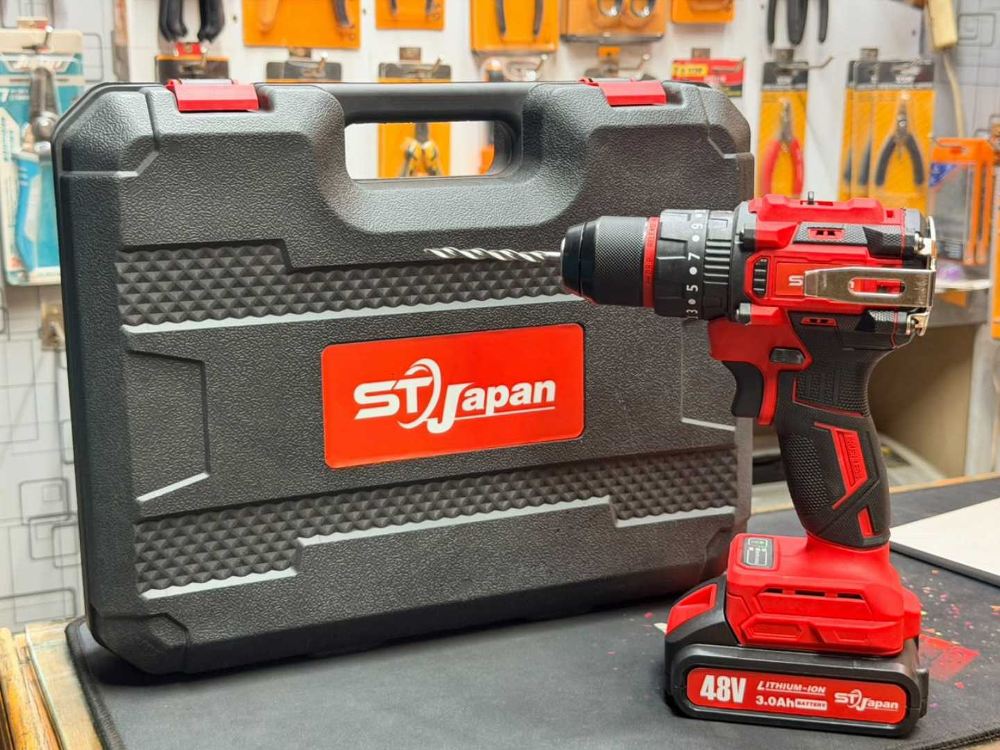 ST JAPAN Cordless Drill, 48V Drill Machine, Cordless Drill Set Bangladesh, Lithium-Ion Drill, Electric Drill Machine, Double Battery Drill, Drill Driver Set, Power Tools Bangladesh, DIY Drill Kit, Professional Drill Machine, Cordless Screwdriver Set, ST JAPAN Power Tools.