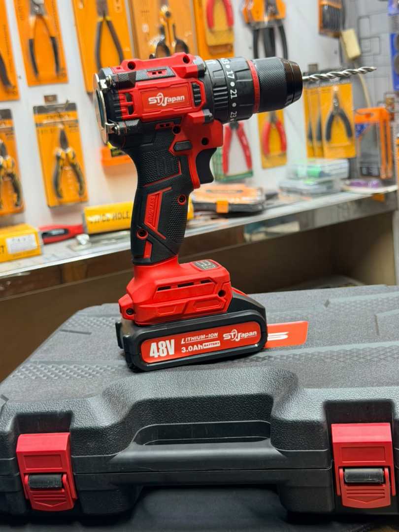 ST JAPAN Cordless Drill, 48V Drill Machine, Cordless Drill Set Bangladesh, Lithium-Ion Drill, Electric Drill Machine, Double Battery Drill, Drill Driver Set, Power Tools Bangladesh, DIY Drill Kit, Professional Drill Machine, Cordless Screwdriver Set, ST JAPAN Power Tools.
