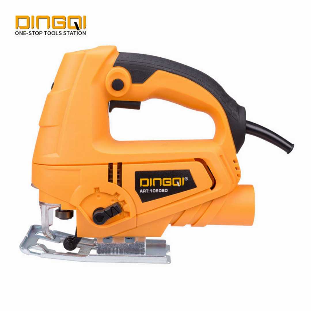 Buy DINGQI 109080 Professional 710W Electric Jig Saw with Laser in Bangladesh. Features laser guide, variable speed control, 80mm wood cutting capacity and ergonomic design. Perfect for woodworking, furniture making and DIY projects.