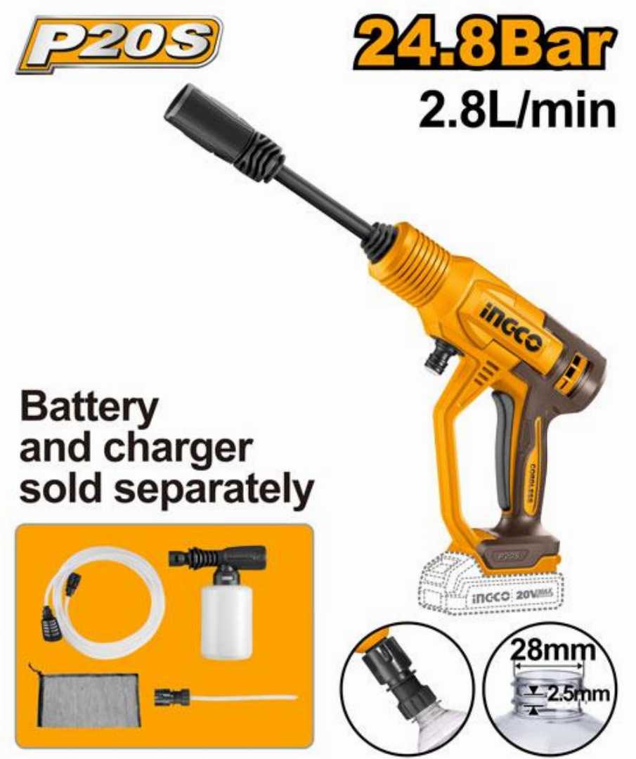 INGCO,20V,Cordless,pressure,washer,Car,Bike,Garden-CPWLI2036