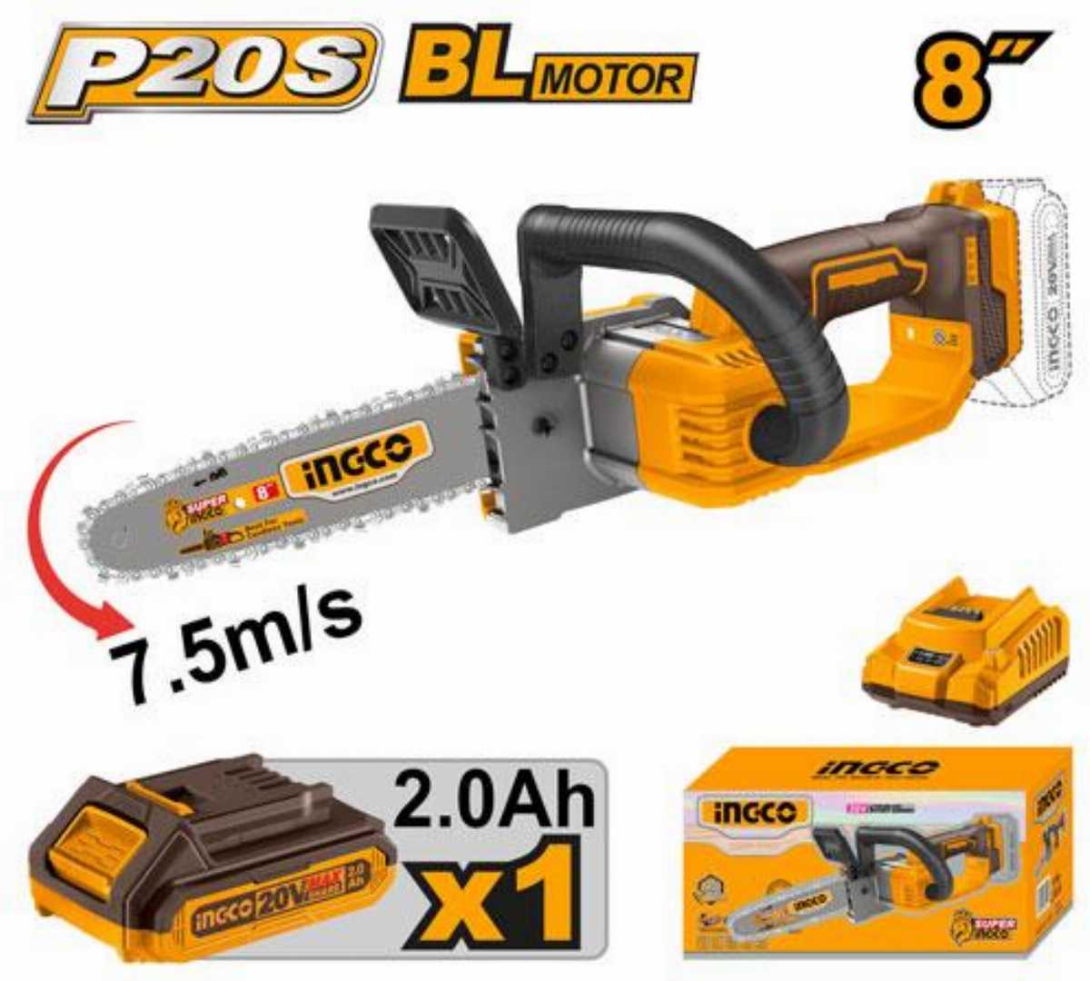 INGCO,20V,Cordless,Chain,Saw,12inch,-CGSLI20851