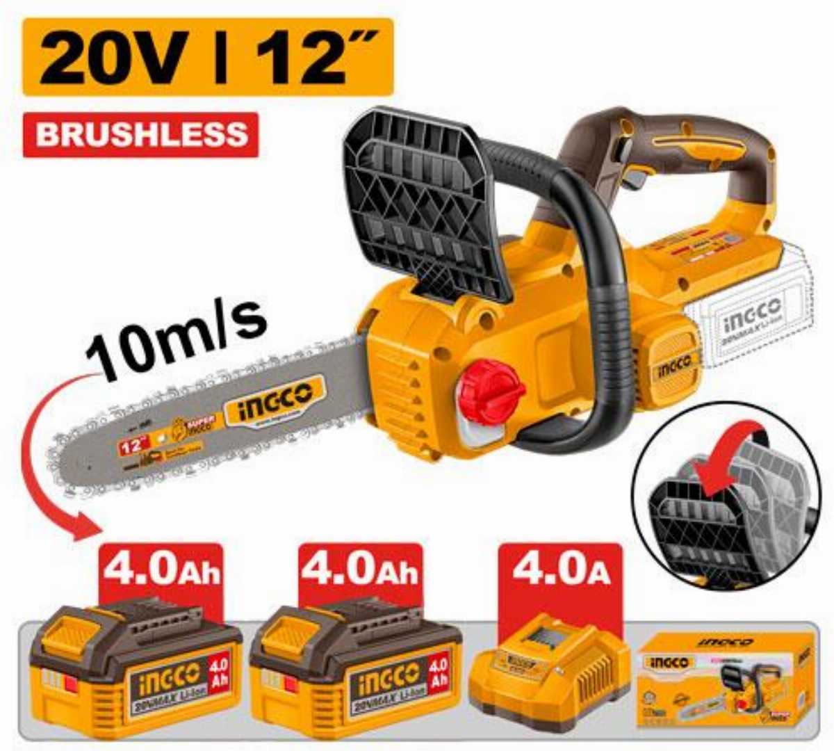 INGCO,20V,Cordless,chain,saw,12inch-CGSLI201262