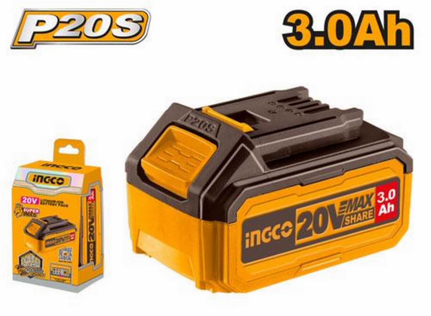 INGCO,20V,,Lithium-Ion,,3.0Ah,battery,pack-FBLI2030