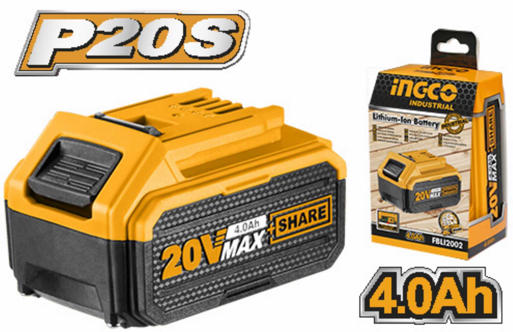 INGCO,20V,Lithium-Ion,4.mah,battery,pack-FBLI20021