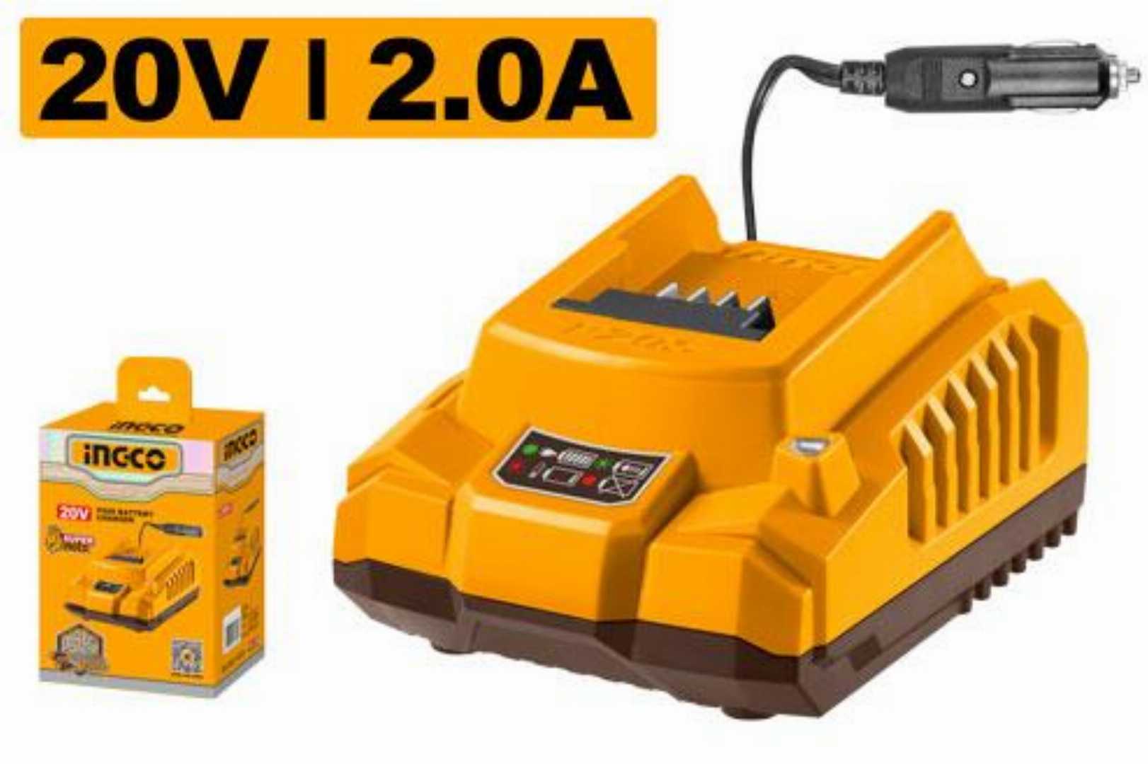 INGCO,20V,Input,voltage:12-24V,DC,Battery,charger-FCLI2012