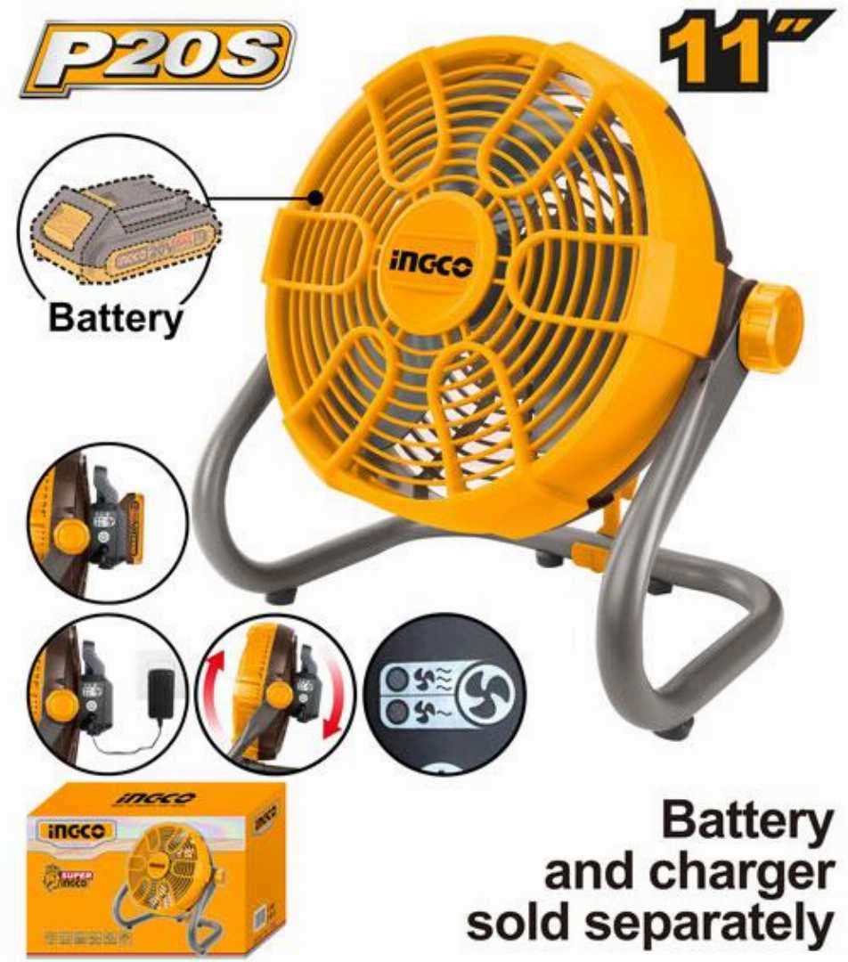INGCO,20V,Cordless,fan-CFALI2002