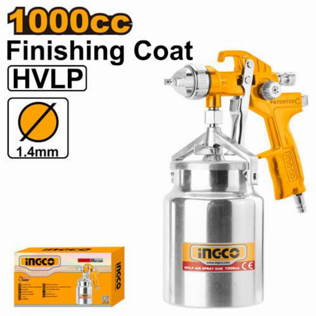 ingco,1000cc,HVLP,air,spray,gun-ASG2101