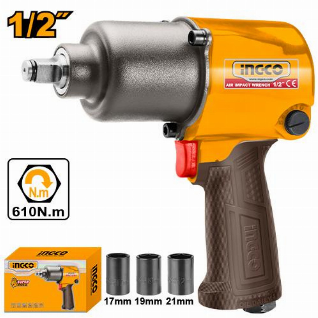 ingco,610Nm(450Ft-lb),Air,impact,wrench-AIW12562
